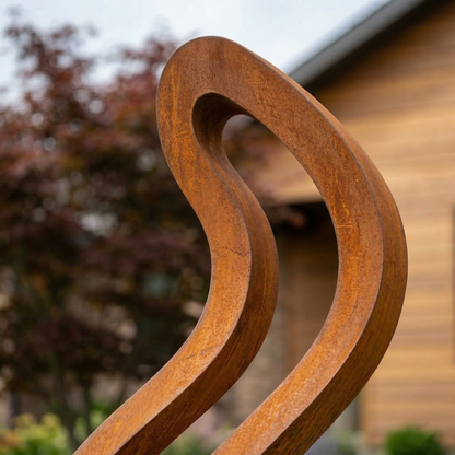 5.3 Ft Modern Metal Garden Sculpture | Handmade Custom Outdoor Yard Art