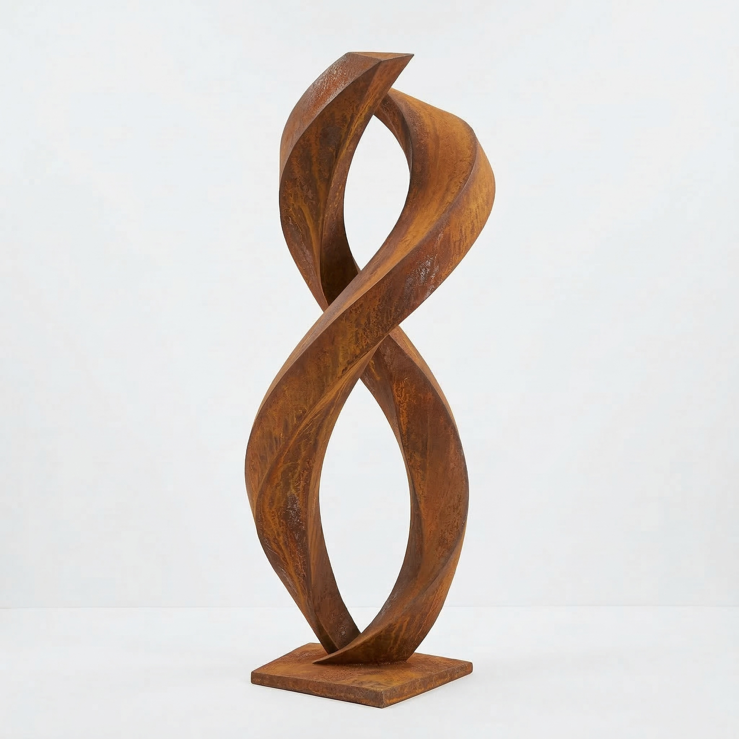 5 Ft Tall Rustic Metal Spiral Garden Sculpture | Handmade Custom Outdoor Metal Yard Art