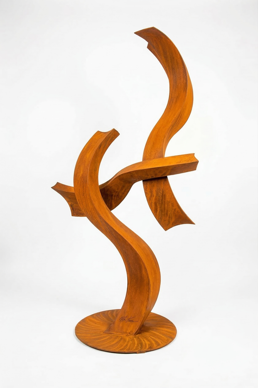 5.2 Ft Modern Metal Garden Sculpture | Handmade Custom Outdoor Yard & Landscape Art