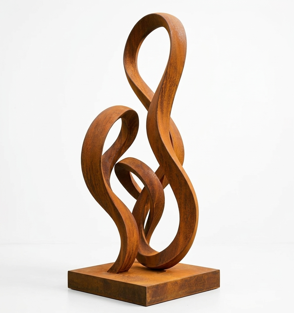 5.4 Ft Modern Abstract Metal Garden Sculpture | Handmade Custom Outdoor Yard & Landscape Art